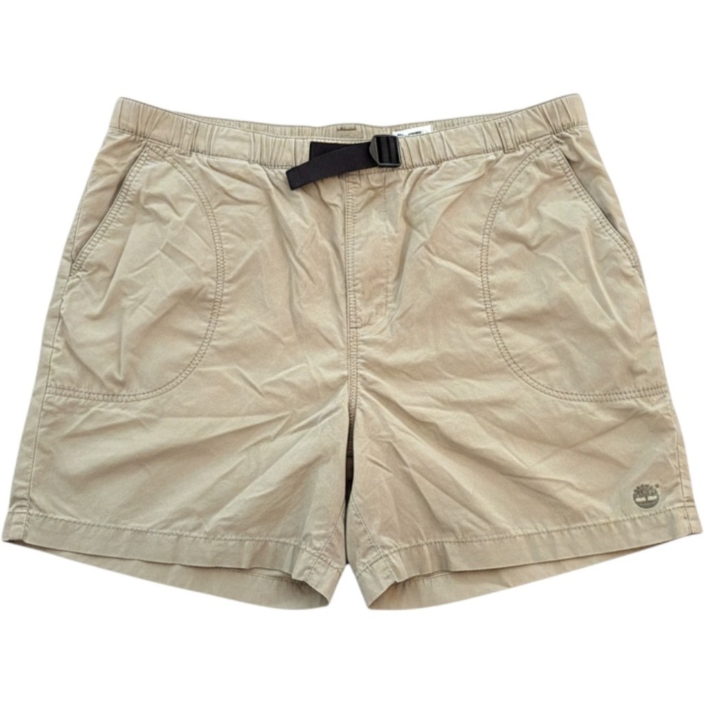 Timberland Vintage Mens Hiking Shorts Green Belted Gorpcore Cotton Nylon 36